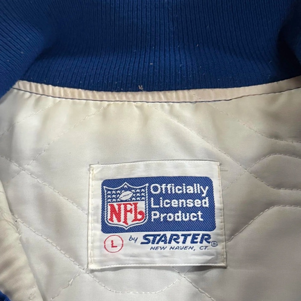 Vintage Starter New York Giants Satin Jacket (Size L) - Picture 3 of 6